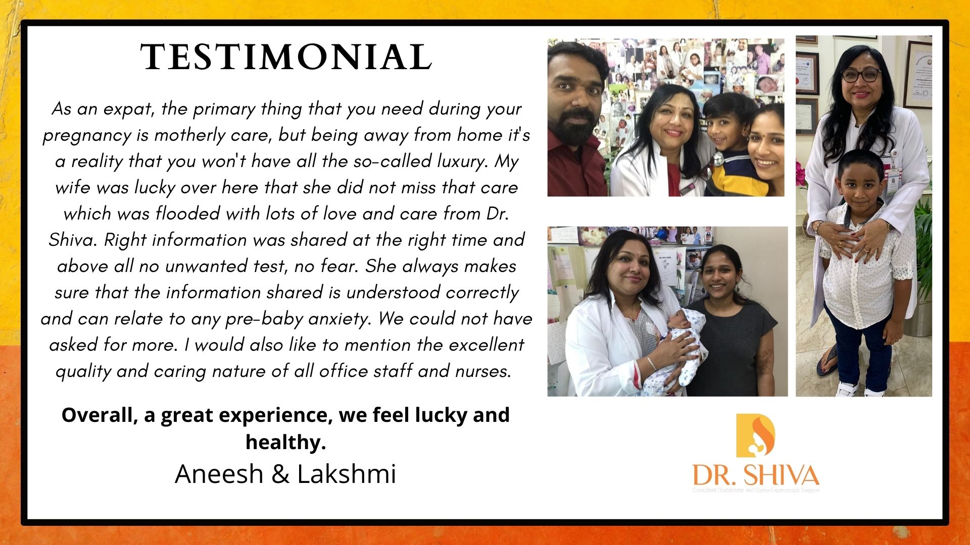 Testimonial on Dr Shiva Harikrishnan.