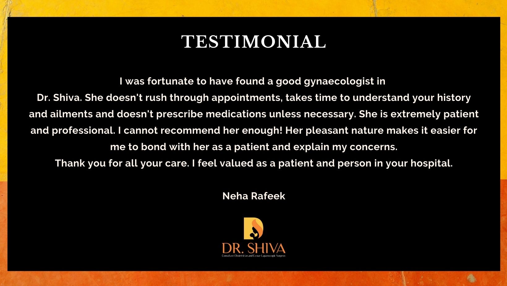 Dr. Shiva Testimonial 3